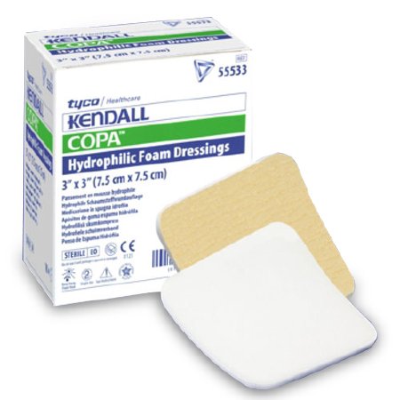 Kendall™ Adhesive Without Border Foam Dressing, 3 X 3 Inch, Sold As 10/Box Cardinal 55533