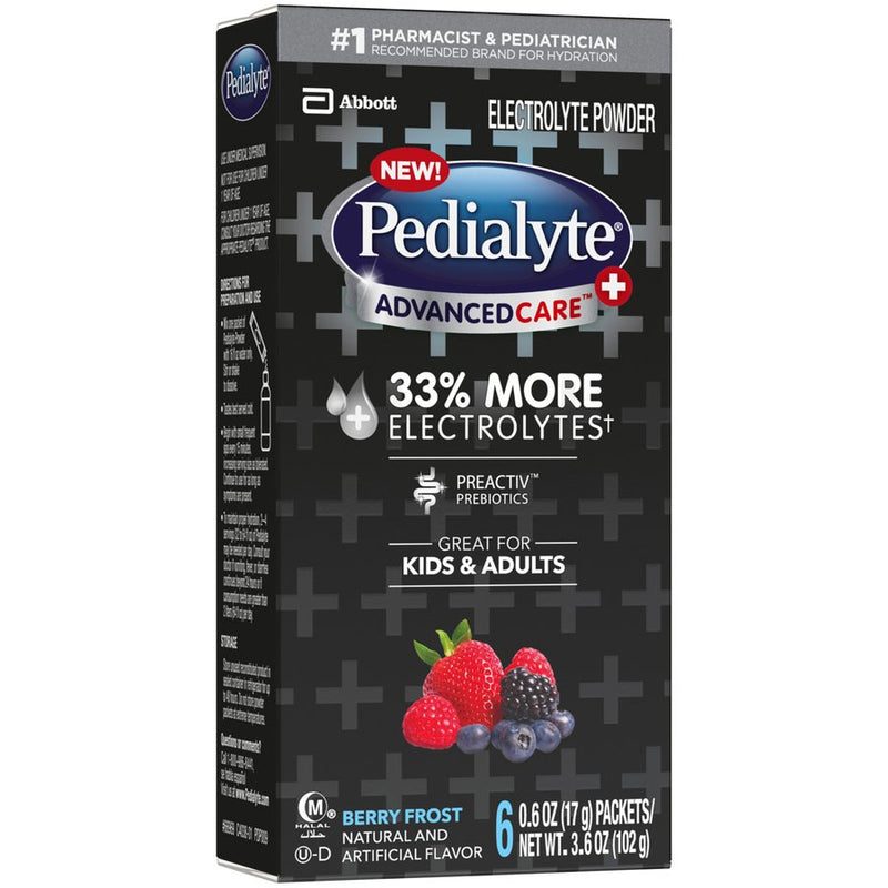Pedialyte® Advancedcare™ Plus Berry Frost Electrolyte Powder, Sold As 36/Case Abbott 66969