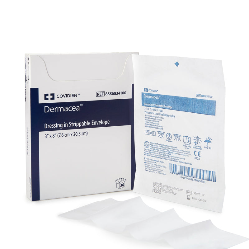 Dermacea™ Surgical Nonadherent Surgical Dressing, 3 X 8 Inch, Sold As 36/Carton Cardinal 8886834100
