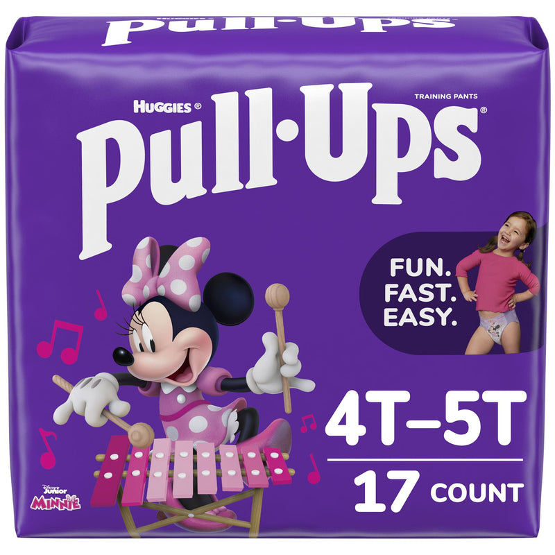 Pull-Ups® Learning Designs® For Girls Training Pants, 4T To 5T, Sold As 17/Pack Kimberly 51357