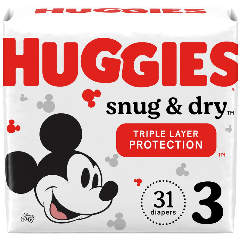 Huggies® Snug & Dry Diaper, Size 3, 31 Per Package, Sold As 124/Case Kimberly 51471