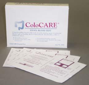 Colocare® Office Pack Fecal Occult Blood Colorectal Cancer Screening Test Kit, Sold As 50/Box Helena 5651