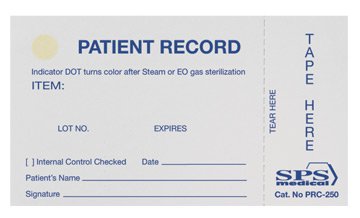 Record Card, Patient Dual (250/Pk), Sold As 250/Pack Sps Prc-250