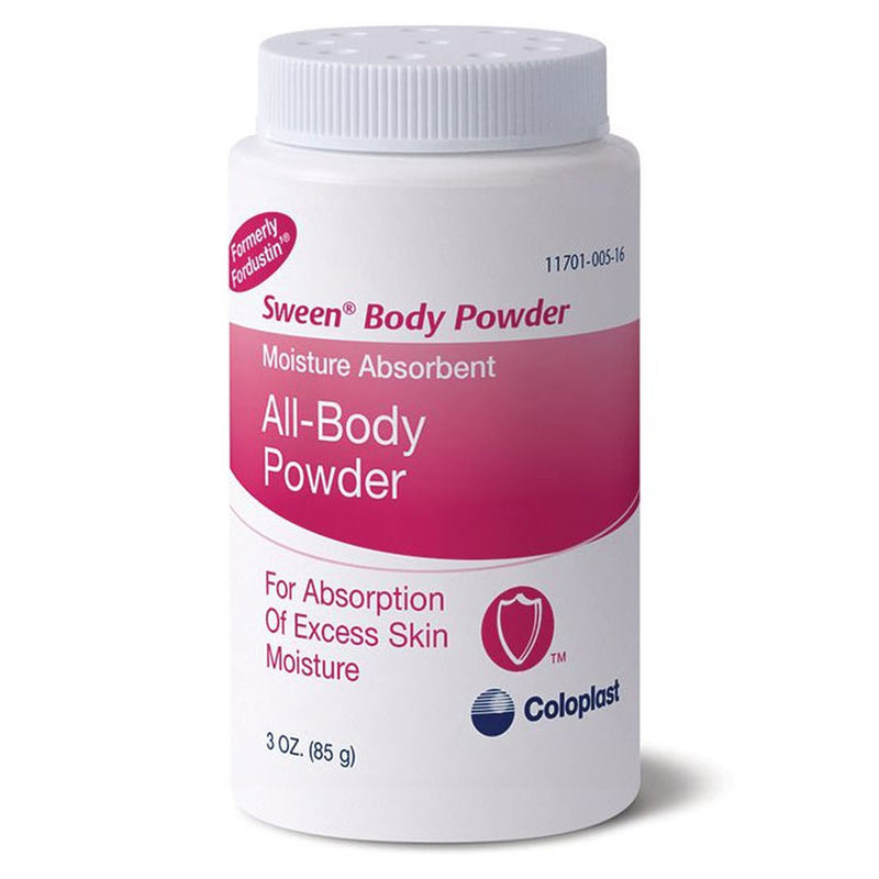Sween® Moisture Absorbent All-Body Powder Lightly Scented, 3 Oz. Bottle, Sold As 1/Each Coloplast 506