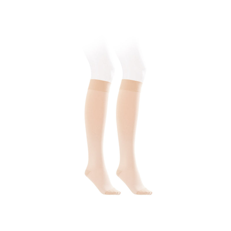 Jobst® Knee-High Compression Closed Toe Stockings, Medium, Natural, Sold As 1/Pair Bsn 115213