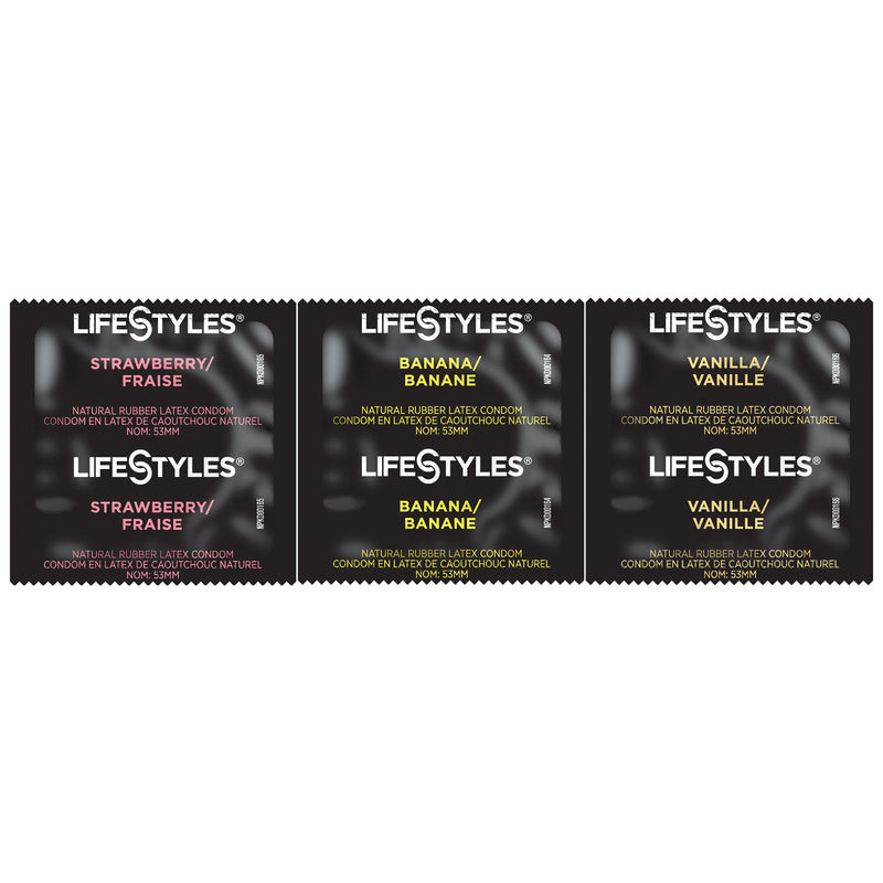 Lifestyles® Latex Condom, Assorted Flavors, Sold As 1/Case Sxwell 310151