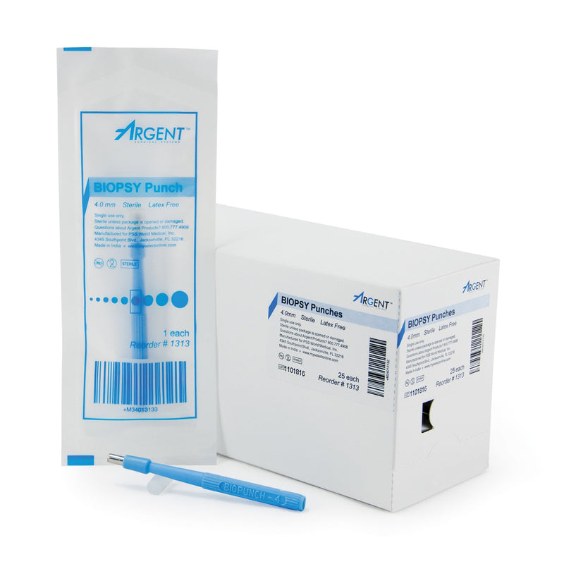 Mckesson Argent™ Disposable Biopsy Punches, 4.0 Mm, Sold As 25/Box Mckesson 16-1313