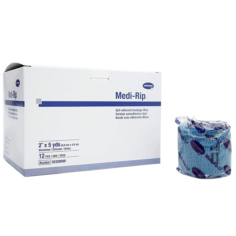 Medi-Rip® Self-Adherent Closure Cohesive Bandage, 2 Inch X 5 Yard, Sold As 96/Case Hartmann 25320000
