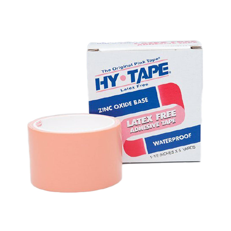 Hy-Tape® Zinc Oxide Adhesive Medical Tape, 1.5 Inch X 5 Yard, Pink, Sold As 1/Box Hy-Tape 115Blf