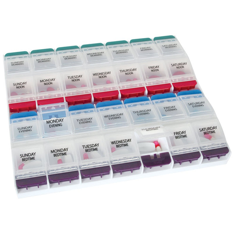 Medtime Planner® Pill Organizer, Sold As 3/Pack Apothecary 67583