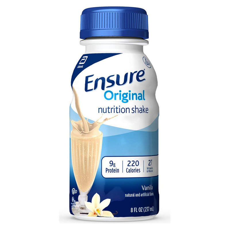 Ensure® Original Therapeutic Nutrition Shake, Vanilla, 8-Ounce Bottle, Sold As 1/Each Abbott 58297