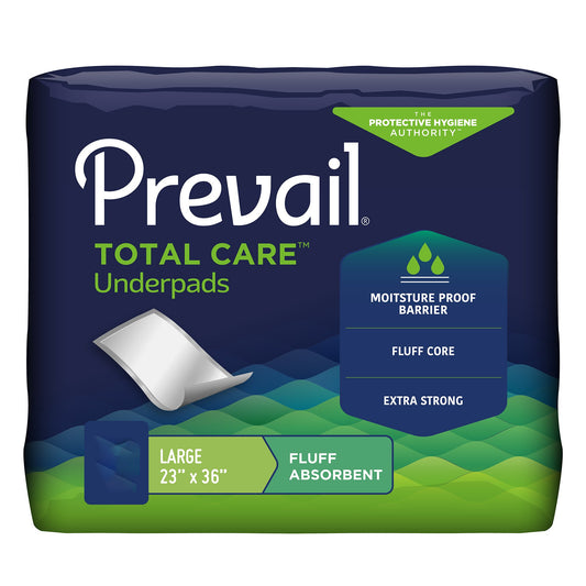 Prevail Total Care™ Fluff Underpads, Large, Sold As 25/Pack First Up-150/2