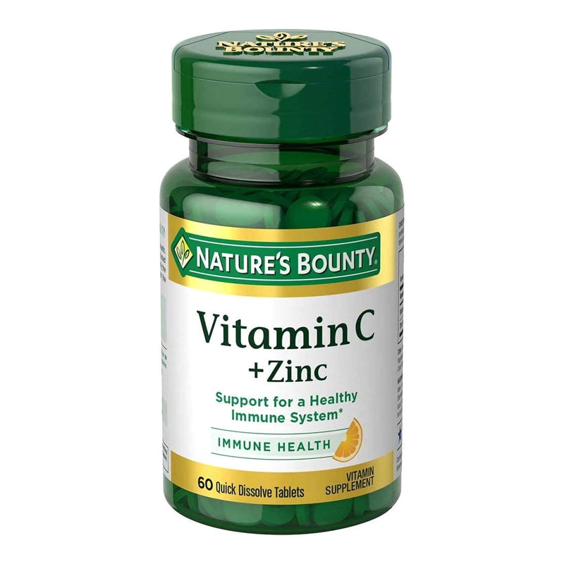 Vitamin C+Zinc,Tab Natures Bounty (60/Bt), Sold As 1/Bottle Us 74312553936
