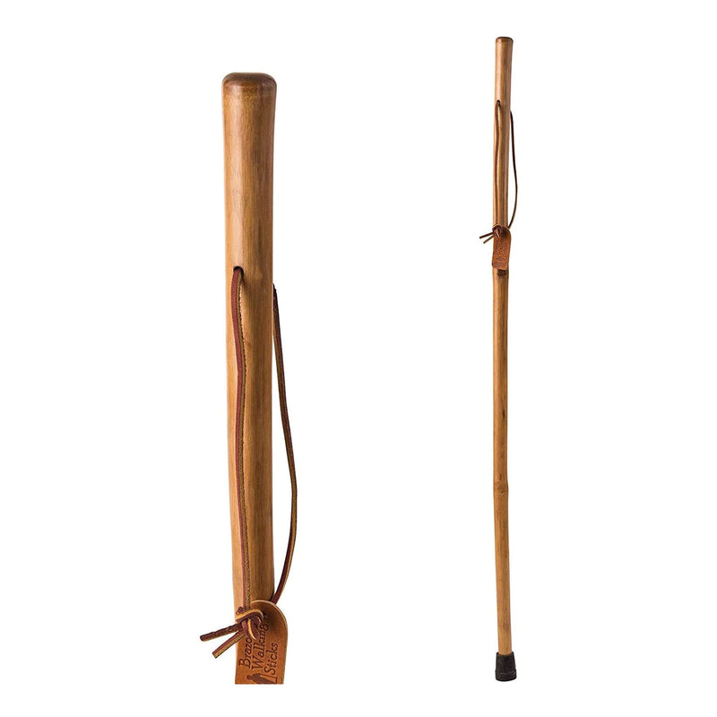 Brazos™ Iron Bamboo Rustic Walking Stick, 55 Inch Height, Red, Sold As 1/Each Mabis 602-3000-1152