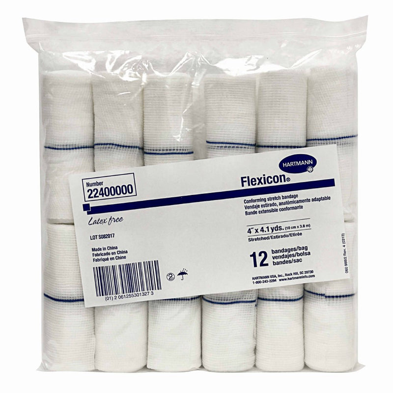 Flexicon® Nonsterile Conforming Bandage, 4 Inch X 4-1/10 Yard, Sold As 12/Bag Hartmann 22400000