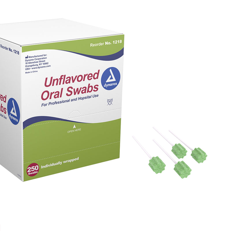 Dynarex® Unflavored Oral Swabstick, Sold As 250/Box Dynarex 1218