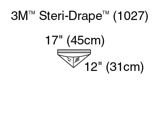 SURGICAL DRAPE 3M™ STERI-DRAPE™ IRRIGATION POUCH 17 W X 11 L INCH STERILE, SOLD AS 40/CASE, 3M 1027