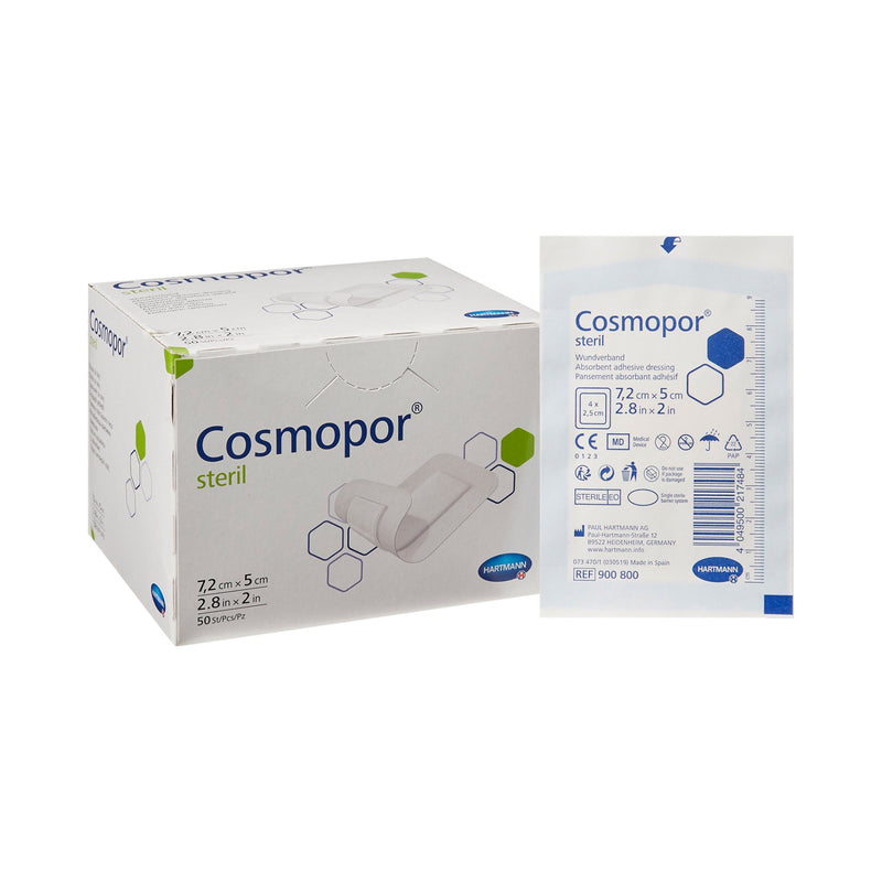 Cosmopor® Adhesive Dressing, 2 X 2-4/5 Inch, Sold As 50/Box Hartmann 900800