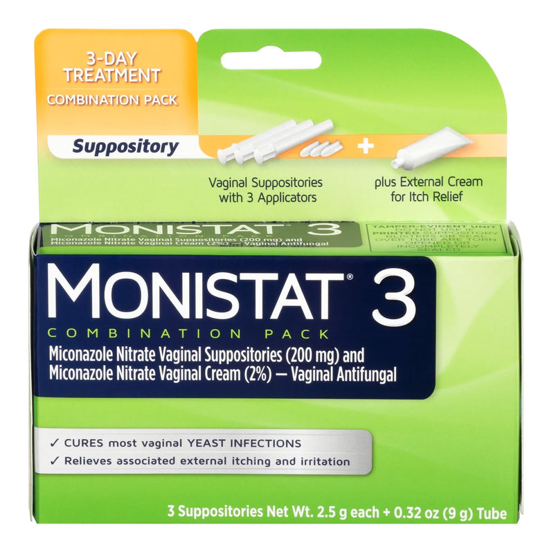 Monistat-3, Crm & Ovule Antifungal (3/Bx), Sold As 3/Box Prestige 30014001903