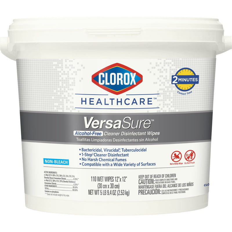 Clorox Healthcare® Versasure® Cleaner Disinfectant Wipes, Bucket, Sold As 2/Case The 31759