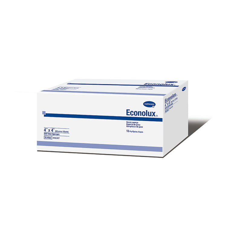 Econolux® Gauze Sponge, 4 X 4 Inch, Sold As 200/Box Hartmann 416817