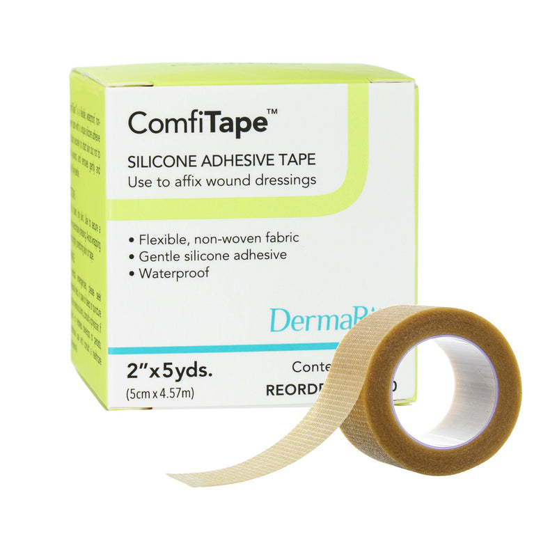 Comfitape™ Silicone Medical Tape, 2 Inch X 5 Yard, Tan, Sold As 1/Roll Dermarite 69250