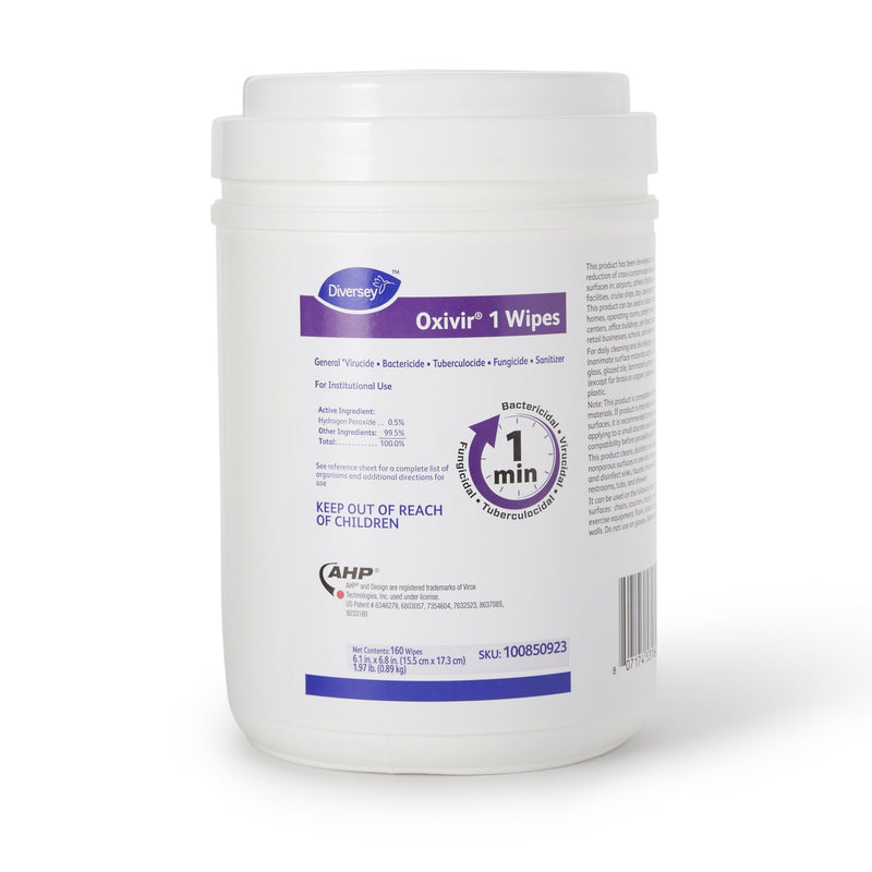 Diversey™ Oxivir® 1 Surface Disinfectant Wipes, 160 Count, Sold As 1920/Case Lagasse Dvo100850923