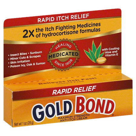 ITCH RELIEF GOLD BOND® 1% - 1% STRENGTH CREAM 1 OZ. TUBE, SOLD AS 1/EACH, CHATTEM 04116705010
