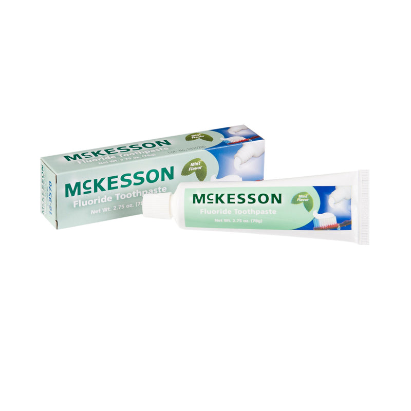 Mckesson Toothpaste, Mint Flavor, Tube, 2.75 Oz, Sold As 12/Dozen Mckesson 16-9570