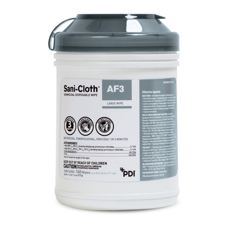 Sani-Cloth® Af3 Surface Disinfectant Cleaner Wipe, Large Canister, Sold As 1/Can Professional P13872