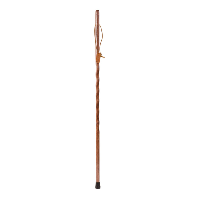 Brazos™ Twisted Oak Backpacker Handcrafted Walking Stick, 48-Inch Height, Red, Sold As 1/Each Mabis 602-3000-1009