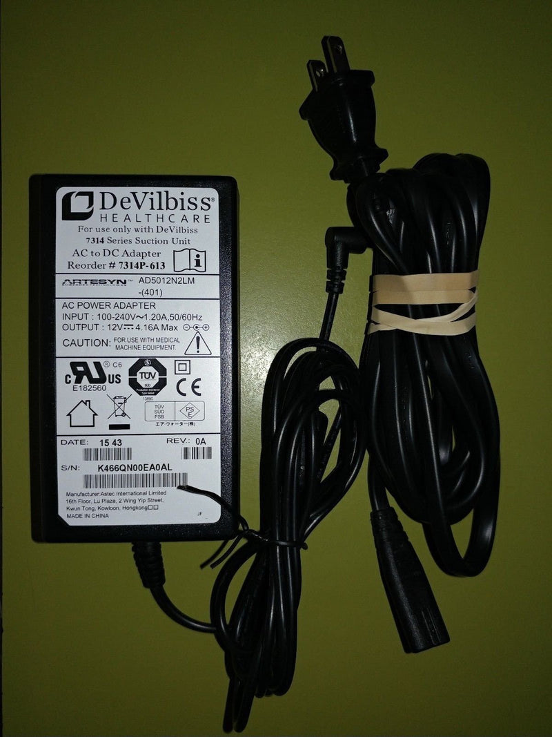 Drive Medical Suction Unit Ac To Dc Adapter/Charger, Sold As 1/Each Drive 7314P-613