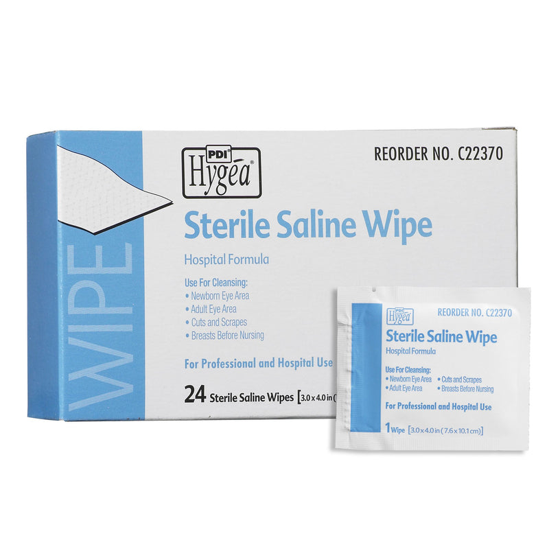 Hygea® Unscented Saline Wipe, Individual Packet, Sold As 24/Box Professional C22370