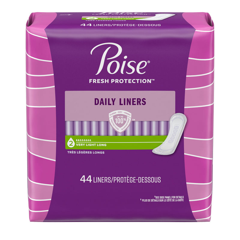 Poise Bladder Control Pads, Light Absorbency, One Size Fits Most, Adult, Female, Disposable, Sold As 264/Case Kimberly 19304