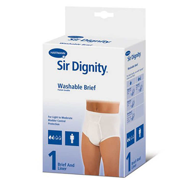SIR DIGNITY® PROTECTIVE UNDERWEAR WITH LINER MALE COTTON BLEND MEDIUM PULL ON REUSABLE, SOLD AS 1/EACH, HARTMANN 40212