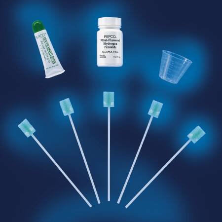 Ready Care Oral Swabstick Dentaswab Foam Tip, Dentifrice, Sold As 250/Box Airlife 12245