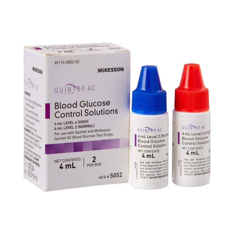 Mckesson Quintet Ac® Glucose Control Solution, 4 Ml, Sold As 100/Case Mckesson 5052