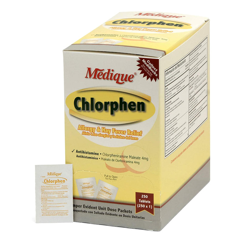 Chlorphen Chlorpheniramine Maleate Allergy Relief, Sold As 250/Box Medique 24148