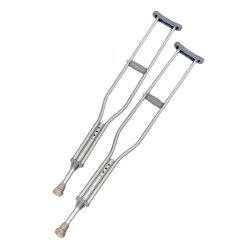 Push Button Underarm Crutch For Children, Sold As 1/Pair S2S 7702