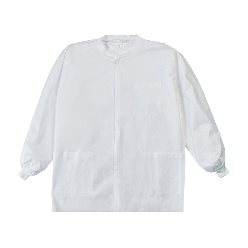 Labmates® Lab Jacket, Large, White, Sold As 10/Bag Graham 85185