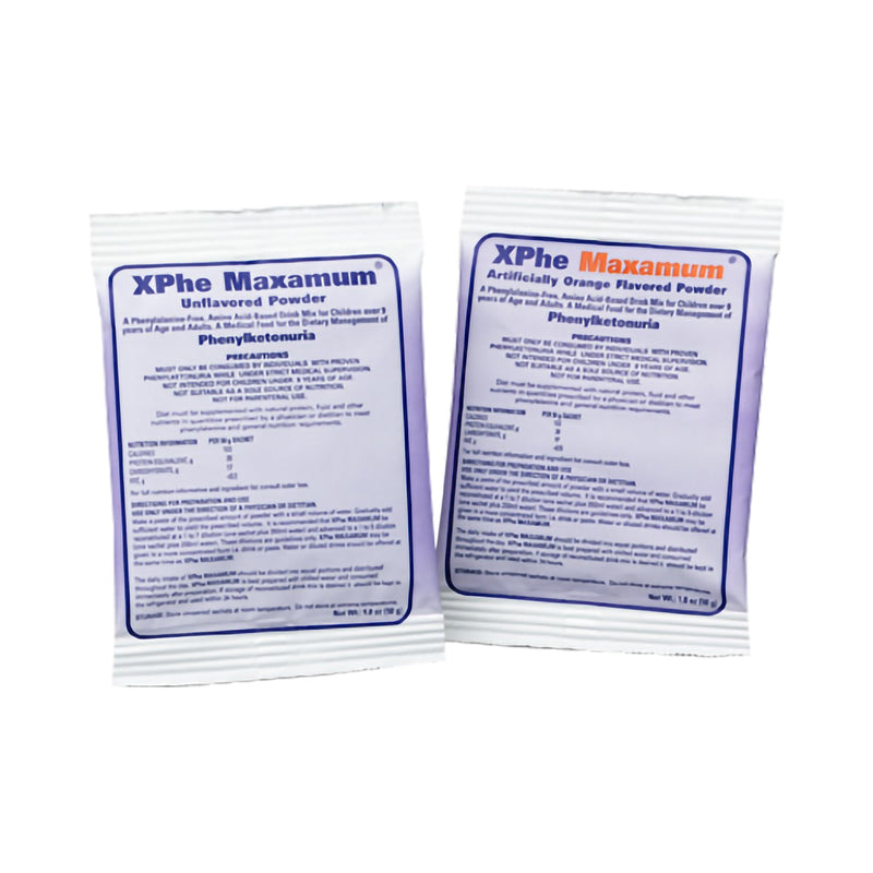 Xphe Maxamum® Milk Flavor Pku Oral Supplement, 50-Gram Packet, Sold As 1/Each Nutricia 49458