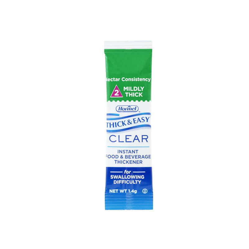 Thick & Easy® Clear Nectar Consistency Food And Beverage Thickener, 1.4-Gram Packet, Sold As 100/Case Hormel 72451