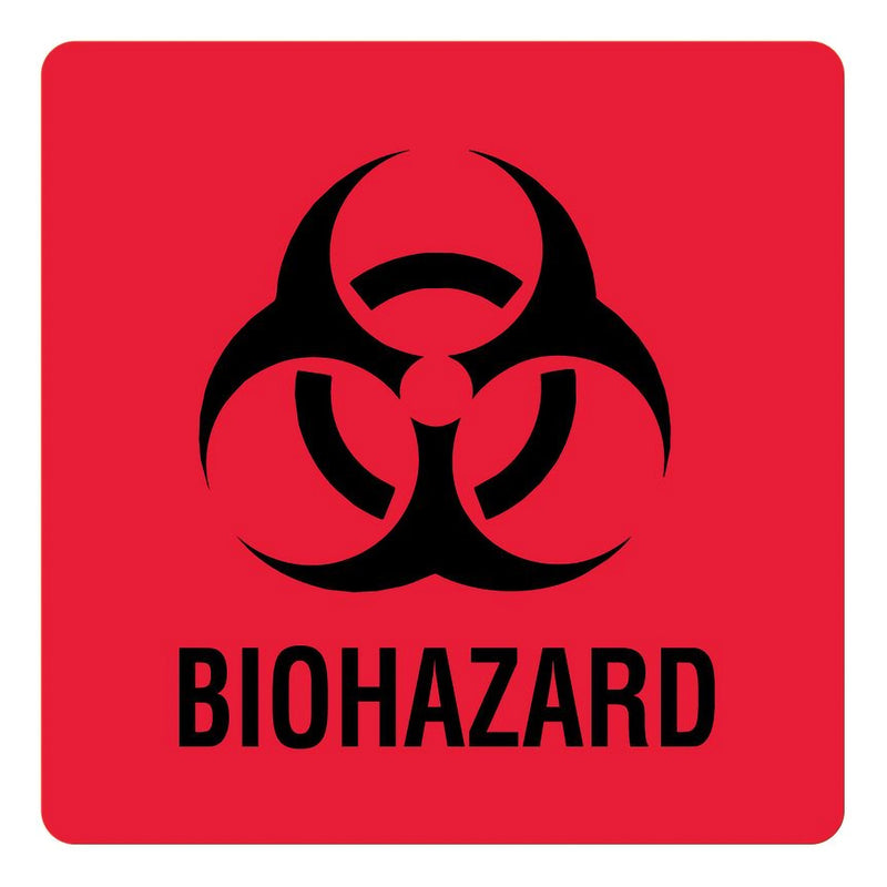 Ual™ Biohazard / Symbol Pre-Printed Label, 3 X 3 Inch, Sold As 20/Pack United Ulbh503
