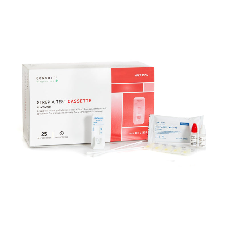 Mckesson Consult™ Strep A Infectious Disease Immunoassay Respiratory Test Kit, Sold As 1/Kit Mckesson 181-34125