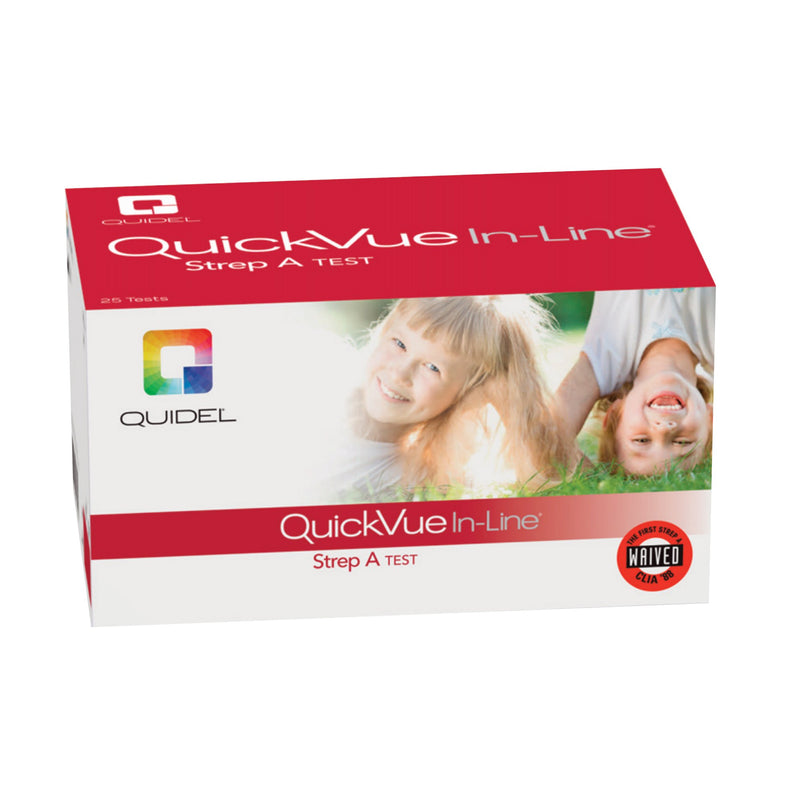 Quickvue® In-Line® Strep A Infectious Disease Immunoassay Respiratory Test Kit, Sold As 1/Kit Quidel 00343