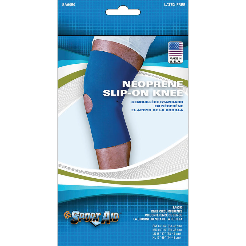 Sport Aid™ Knee Sleeve, Large, Sold As 1/Each Scott Sa9050 Blu Lg