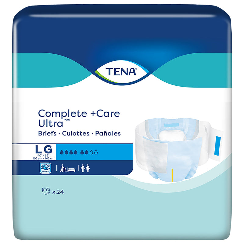 Tena® Complete Ultra™ Incontinence Brief, Large, Sold As 24/Bag Essity 69972