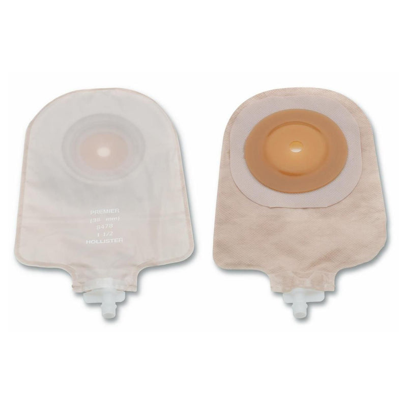 Premier™ One-Piece Drainable Transparent Urostomy Pouch, 9 Inch Length, 1 Inch Stoma, Sold As 5/Box Hollister 8474