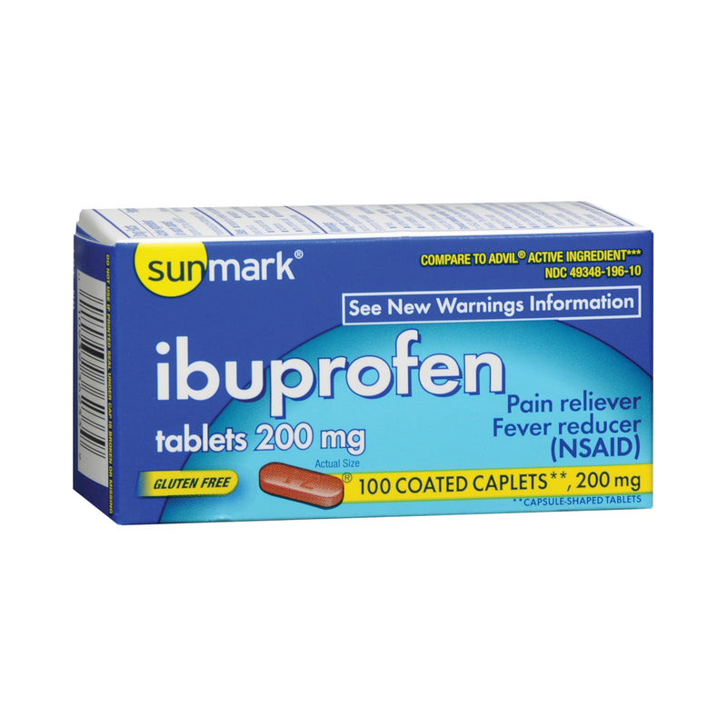 Sunmark® Ibuprofen Pain Relief, Sold As 1/Bottle Mckesson 49348019610