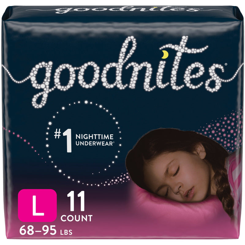 Goodnites® Absorbent Underwear, Large, 11 Per Pack, Sold As 44/Case Kimberly 53363